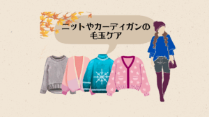 秋服 毛玉ケア
