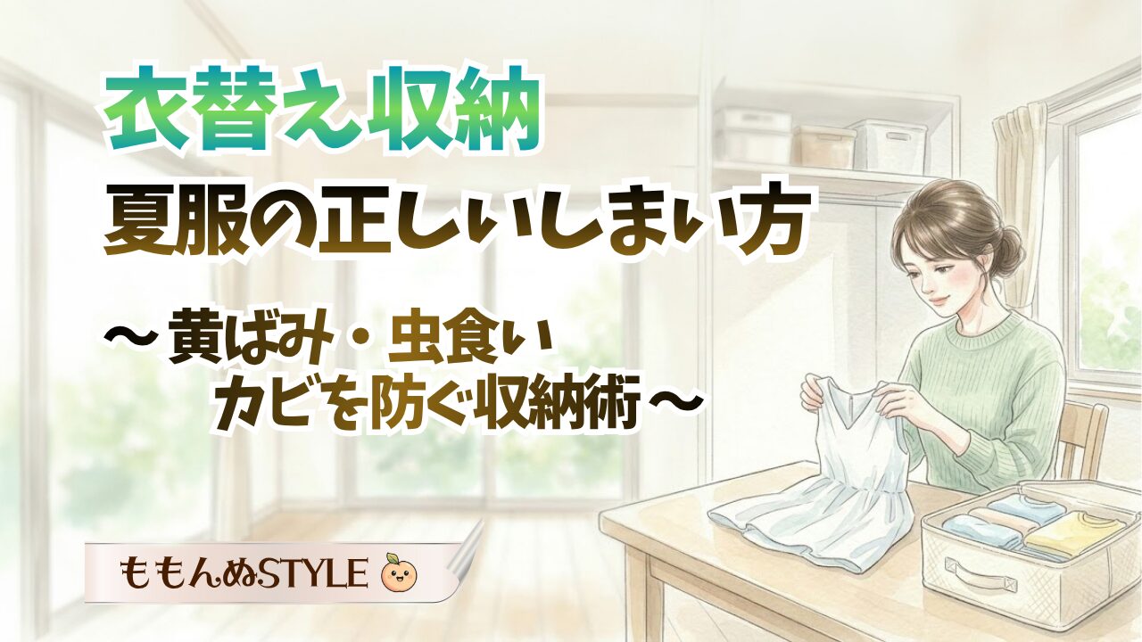 衣替え-夏服のしまい方2026.3.22