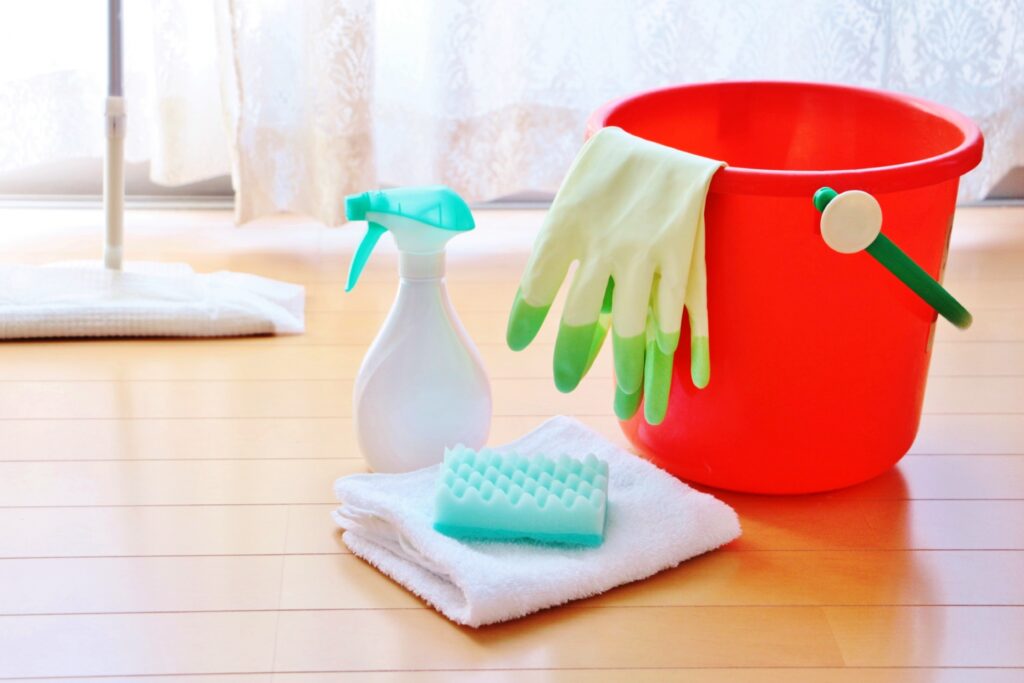 大掃除の始め方　掃除道具の画像