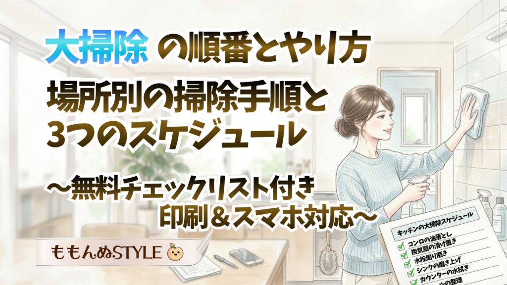 大掃除の順番とやり方アイキャッチ
