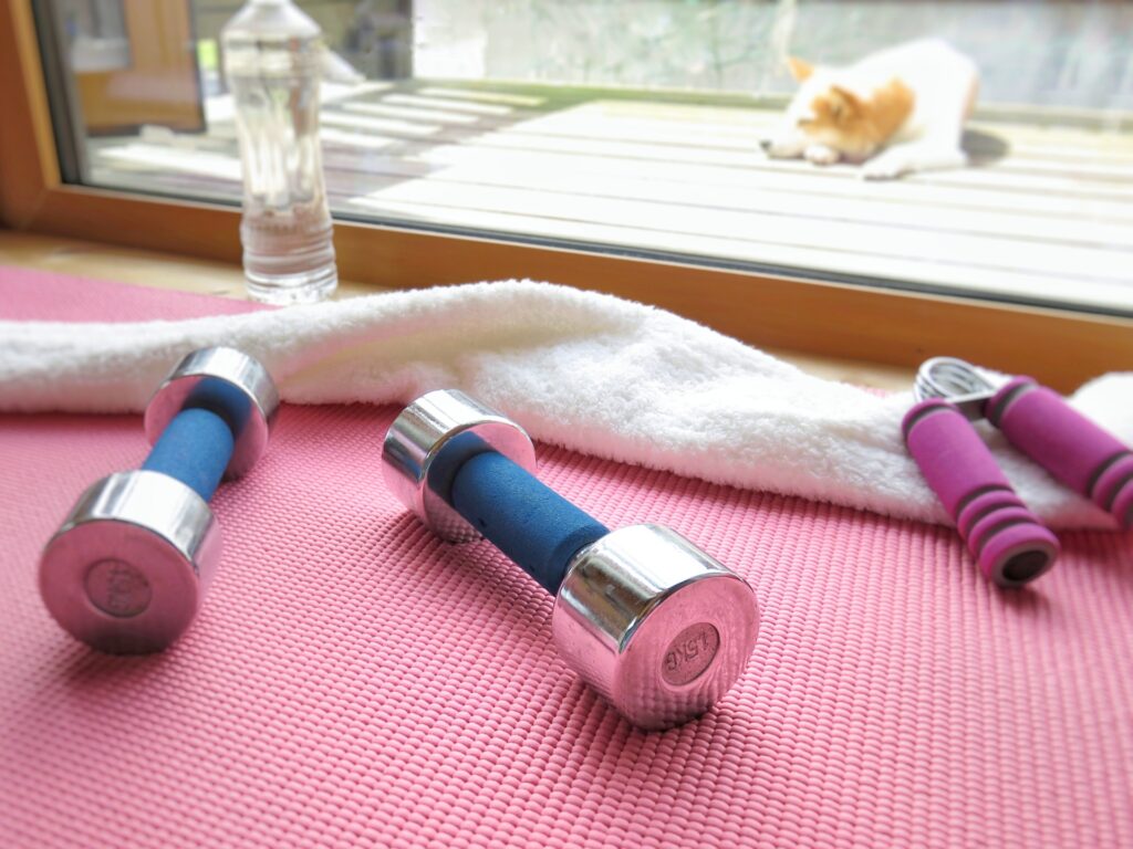 おうちフィットネス用品の選び方 ヨガマットとダンベル