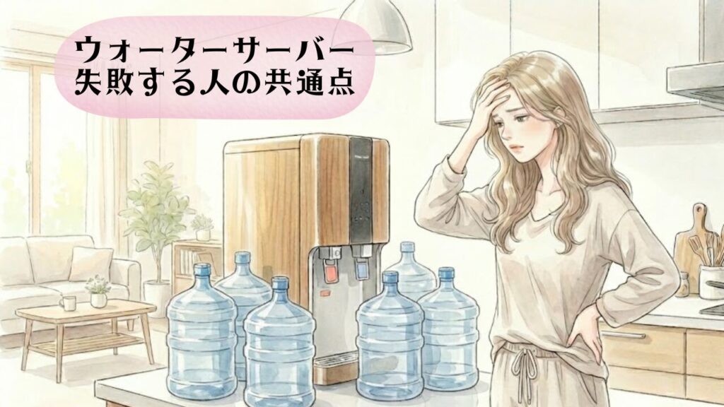 ウォーターサーバー失敗例 アイキャッチ