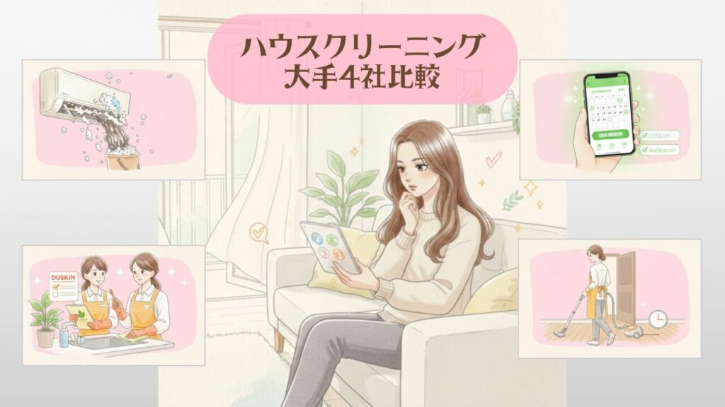 ハウスクリーニング大手4社比較 アイキャッチ1