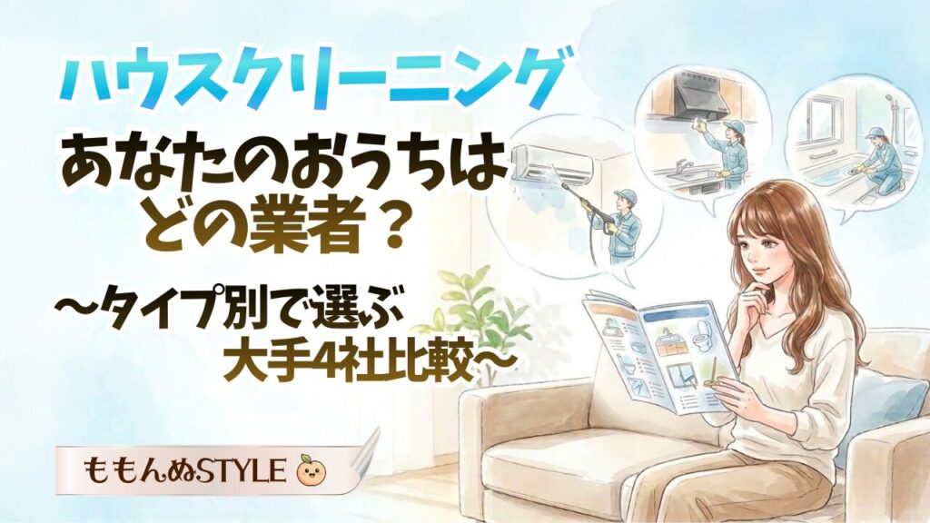 ハウスクリーニング大手4社比較 アイキャッチ2026.3.9