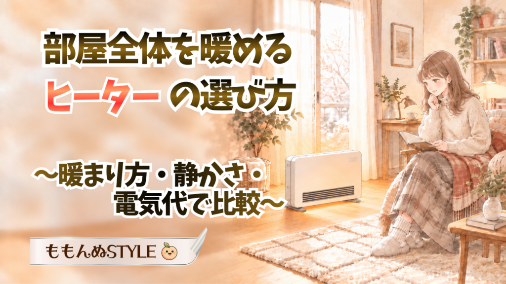 部屋全体を暖めるヒーターおすすめアイキャッチ